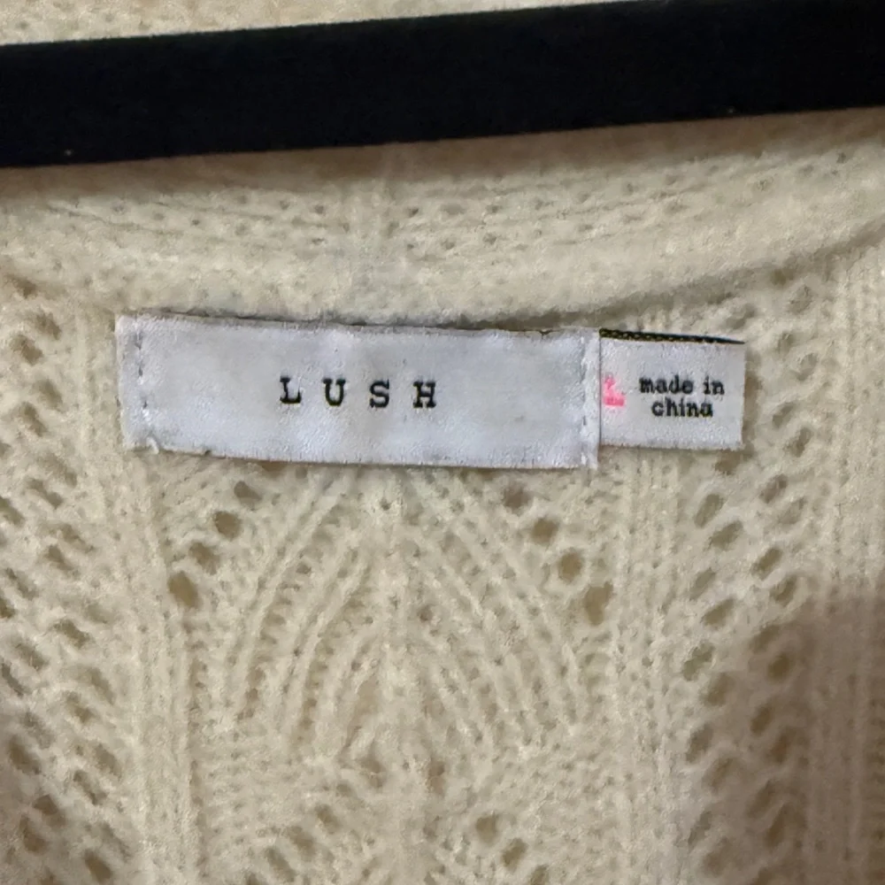 Lush Cream Ruffled Cardigan - Picture 2 of 3